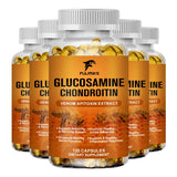 Glucosamine Chondroitin Capsules Vitamin C Nutrition Dietary Supplement Bone Knee Back Health Joints Mobility
