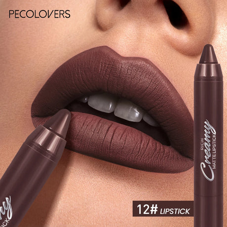 Multiple Colors Matte Lip Liner, Use As Lip Liner and Lipstick, Easy To Accurately Apply, Waterproof Long-lasting Non-stick