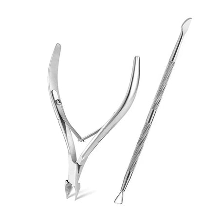 1/3/5/6Pcs Nail Professional Stainless Steel Nail Cutter Scissor Nippers Cuticle Pusher Remover Nail Care Manicure Tools Kits