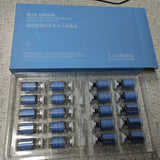 20pcs Blue Copper Peptide Freeze-Dried Powder Set Oligopeptide Anti Wrinkle Essence Shrink Pores Acne Treatment Skincare Serum