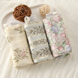 3/5Pcs 6-Layer Pure Cotton Baby Cotton Washcloth Soft Gauze Cotton Newborn Burp Cloth Absorbent Baby Towels Square Towels