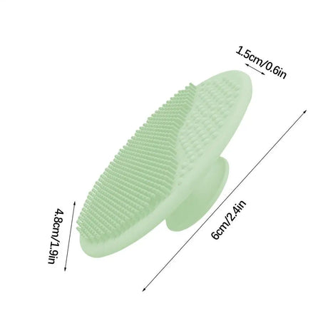 Baby Scalp Scrubber Baby Bath Hair Brush Soft Silicone Cleaning Tool for Cradle Cap Suction Cup Massage Comb for Boys Girls