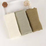 3/5Pcs 6-Layer Pure Cotton Baby Cotton Washcloth Soft Gauze Cotton Newborn Burp Cloth Absorbent Baby Towels Square Towels