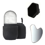 1/2/3pcs Ice Face Roller Facial Skincare Ice Roller Set,Facial Roller GuaSha FaceTool Set,Face Massage Roller Lifting Contouring