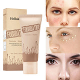 Full Coverage Foundation, Matte Finish Oil-control Liquid Foundation, Covering Blemishes And Dark Spot, Concealer Cream