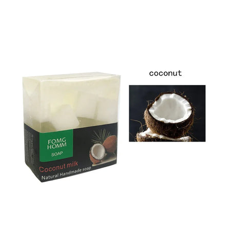 3pcs Thailand Natural Fruit Soap Moisturizing  Rose Bamboo Charcoal Hydrating Exfoliating Hand Washing Cleansing Soap Bath Soap