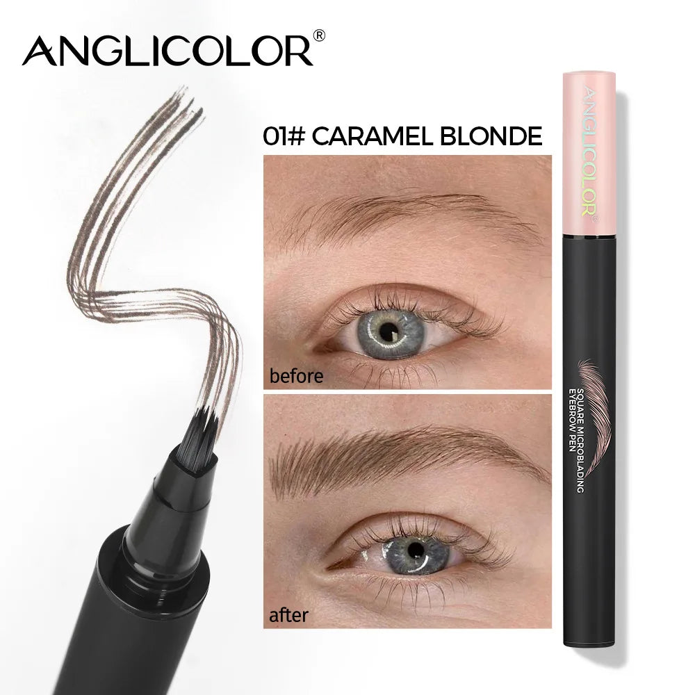 Velvet Wild Eyebrow Pencil Square Angled Brush Multifunction 3D Brow Dye Cream Hairline Anti-smudge Waterproof Eyebrow Tint Pen
