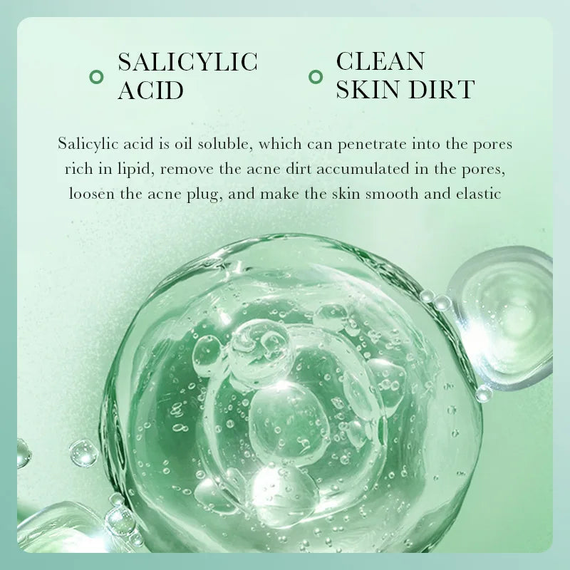BIOAOUA Salicylic Acid Facial Cleanser Acne Treatment Moisturizing Oil Control Skincare Face Wash Foam Face Cleanser Skin Care