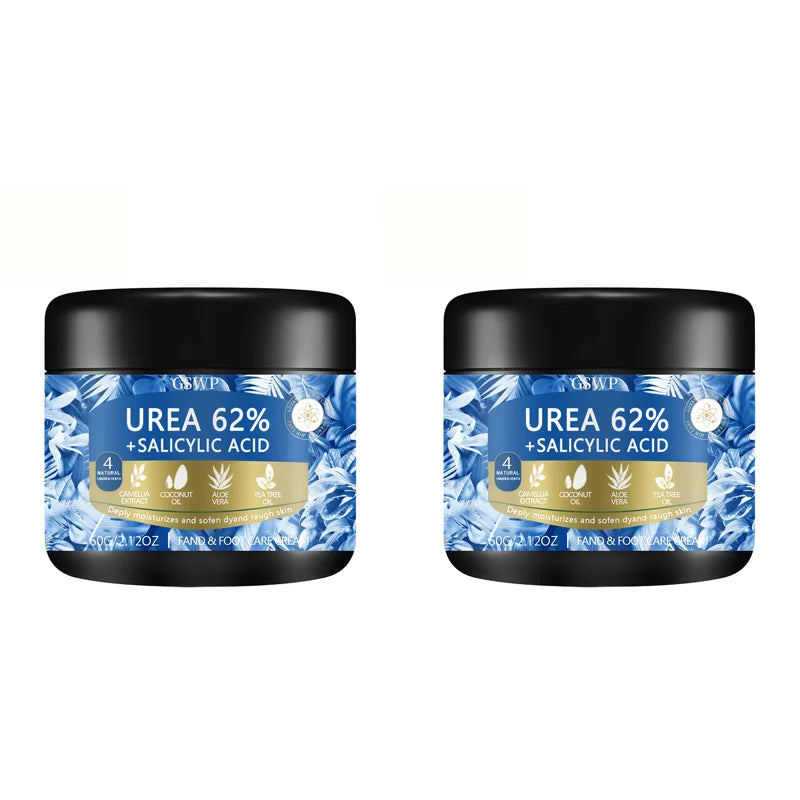 GSWP Urea Salicylic Acid Hand & Foot Moisturizing Cream, Containing Aloe Vera & Tea Tree Oil, Nourishes Dry Skin. 60g/120g
