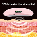 Menstrual Heating Pad Smart Abdominal Massager Warm Palace Belt Waist Vibration Massage Device for Cramps Period Pain Relief
