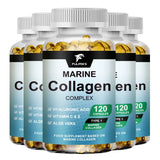 Advanced Marine Collagen Capsules, with Hyaluronic Acid, Aloe Vera & Zinc, Supports Skin Hydration, Hair Health & Vitality