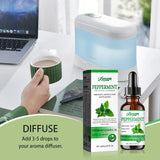 Cooling Mint Body Oil for Aromatherapy 60ml - Handcrafted, Refreshing Scent, Lightweight Moisture for Massage & Skin Care.