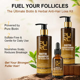PURC Biotin Hair Growth Shampoo Anti Hair Loss Repair Damaged Frizz Argan Oil Scalp Treatment Hair Care Products