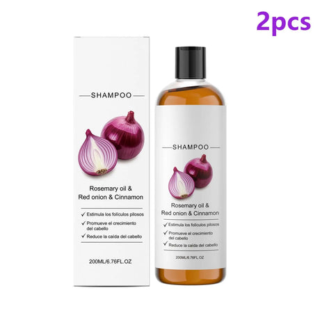 Red Onion Hair Growth Shampoo Against Hair Loss Products Strengthening Hair Follicle Lightweight Cinnamon Rosemary Oil Shampoo