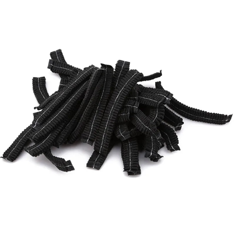 100pcs/Pack Disposable Hair Head Covers Net Bouffant Dustproof Anti Dust Caps Breathable Shower Bathing Hats Kitchen