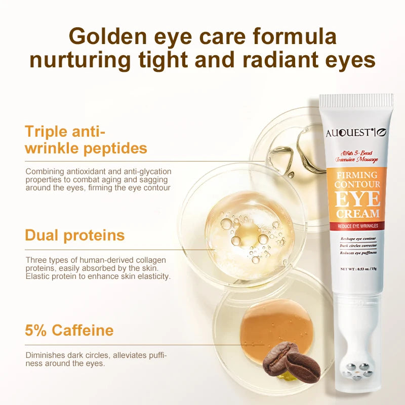 Peptide Anti Dark Circle Eye Cream Eye Bags Removal Caffeine Anti-Wrinkle Lifting Fine Lines Eye Cream Eyes Skin Care