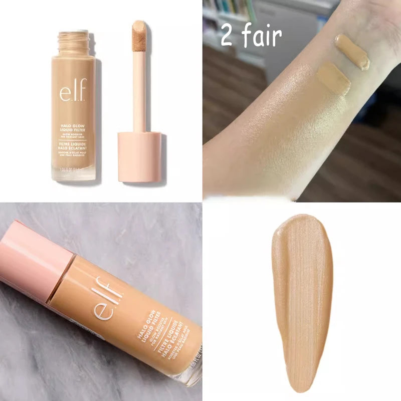 Hot Elf Breathable Foundation Lasting Waterproof Conceal Blemishes Dark Circles Even Skin Tone Non Caking Daily Makeup for Women