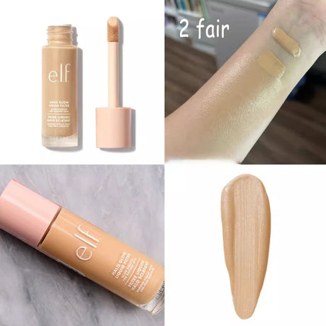 Hot Elf Breathable Foundation Lasting Waterproof Conceal Blemishes Dark Circles Even Skin Tone Non Caking Daily Makeup for Women