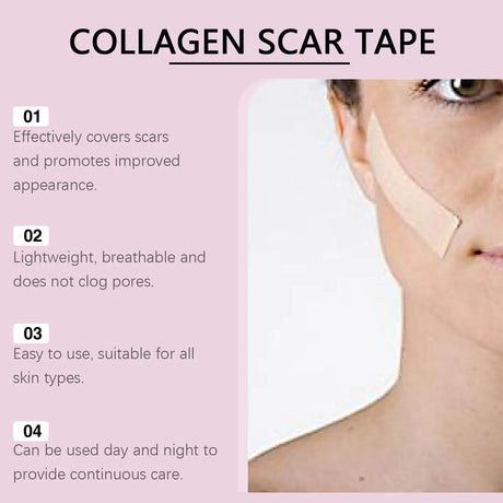 Silicone Scar Patch 4x150cm Waterproof Keloid Removal Strip Effective Scar Therapy Self-Adhesive Tape for Surgical Acne Burn