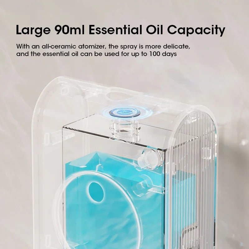 Automatic Sensor Aromatherapy Machine Wall-Mounted Fragrance Usb Rechargeable Deodorant Home Fragrance With Clock Function
