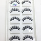 Natural 3D Mink False Eyelashes, Soft Wispy, Fluffy Eye Faux Lashes, Make Up Eyelash, Beauty Cat Cilios, 5 Pairs, 15 Styles