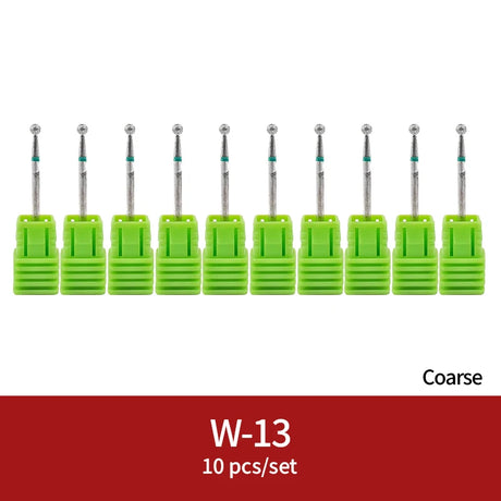 Diamond Ceramic Nail Drill Bits Milling Cutter For Manicure Left Right Rotary Cuticle Files Buffer DIY Nails Accessories Tools