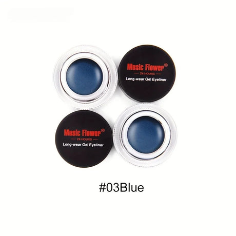 Rich Color Rendering Eyeliner Cream,Smudge Proof Waterproof Easy