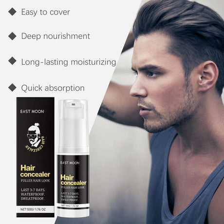 Men Hair Waterproof Concealer Hairline Shadow Root Cover up Repair Forehead Makeup Durable Hair Concealer Liquid Cream 50g
