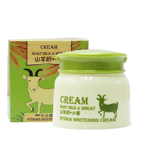 Goat Milk And Wheat Hydra Whitening Cream Skin Hydration Moisturizing Body for Dry & Sensitive Skin Anti-Aging Firming Cream
