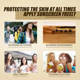 SPF 50 Face Sunscreen Non Lightweight Rice Probiotic Brightening Greasy UV Protection Moisturizing Cream for Sensitive Skin