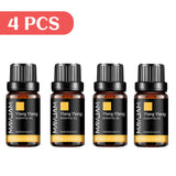 MAYJAM 4 Bottles Essential Oils Jasmine Lavender Eucalyptus Vanilla Sandalwood Frankincense Sweet Orange Patchouli Juniper Oil