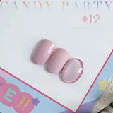 MAINEL 1-12Pcs Fashion Nude Shiny Soak Off UV Gel Nail Gel Polish Cosmetics Nail Art Nails Gel Polish Tips Nail Varnish