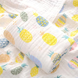 4-Layer Gauze Infant Washcloth Baby Bath Towel Newborn Bathrobe Cotton Swaddle Blanket for Boy Girl Children's Blanket