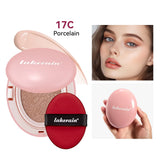 Semi-matte CC Cream Cushion Natural Concealer Whitening Long-lasting Creamy Texture Foundation Face Base Makeup Cosmetics
