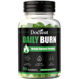 Docteat Daily Burn Gummies, Weight Balance, Metabolic Support, Digestive Comfort, Antioxidant, Energy & Vitality - 60 Count