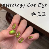 WS 10ML Sunlight Cat Eye Gel Nail Polish Autumn Winter Whitening Wine Red Color Light Sunset Glow Cat Eye Glass Beads Nail Atr