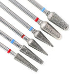 Diamond Ceramic Nail Drill Bits Milling Cutter For Manicure Left Right Rotary Cuticle Files Buffer DIY Nails Accessories Tools