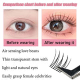 1/box 90 clusters idol False Eyelashes Black Natural Manga Lashes Anime Eyelashes Large Capacity Lashes Extension Chinese Makeup