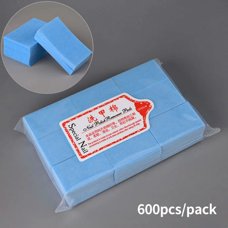 600-Pack Foil Nail Wraps 100/200/ Gel Polish Remover Soak Off