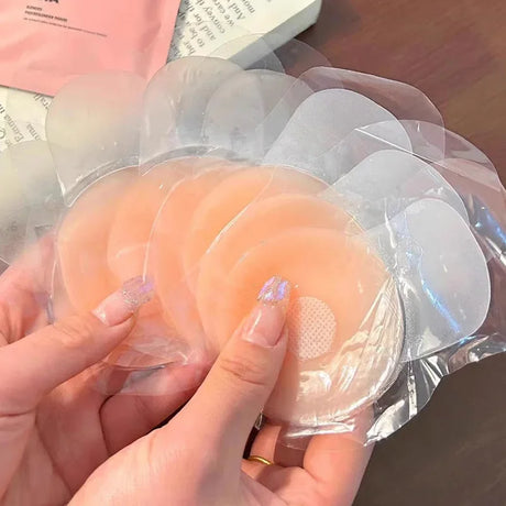 10pcs Women Silicone Lift Up Bra Invisible Push Up Reusable Self Adhesive Breast Lift Tape Nipple Cover Chest Paste Dress Bras