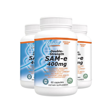 Sam-E 400mg Joint Supplement - Supports Joint Health, Brain Function, Improves Mood, Boosts Energy Levels, Relieves Stress