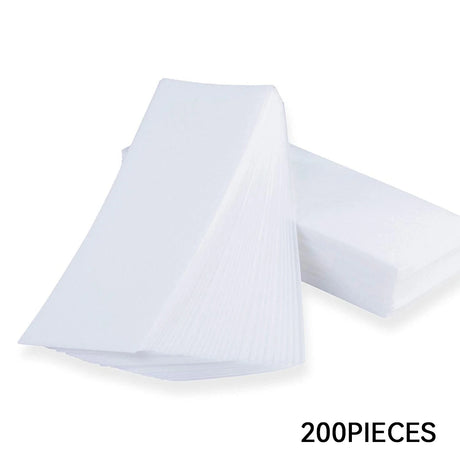 200Pcs Non-woven Waxing Strips Disposable Hair Removal Paper For Soft Wax Full Body Face Legs Chest Back Bikini Area Use