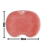Exfoliating Brush for Feet Foot Wash Mat Brush Body Wash Scrubber in Shower Silicone Bath Massage Mat Back Brush Wall Mounted