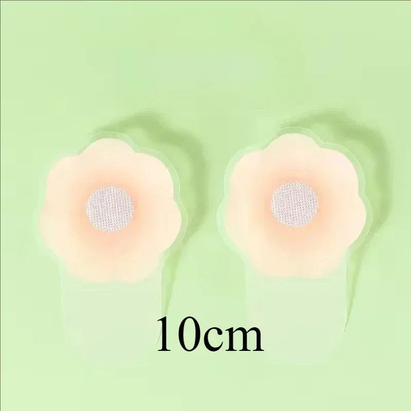 10pcs Women Silicone Lift Up Bra Invisible Push Up Reusable Self Adhesive Breast Lift Tape Nipple Cover Chest Paste Dress Bras