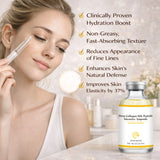 Deep Collagen Silk Peptide Intensive Ampoule Face-Lift Serum with Peptides & Deep Collagen Plumping, Smooth, Korean Skincare