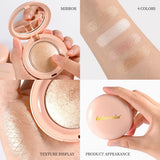 Highlighter Powder LongLasting Waterproof Face Instant Silky Skin Glow Baked Shimmer Illuminator Makeup Contouring Glitter