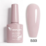 VIP5 Venalisa Nail Gel Polish Jelly Color HEMA/TPO FREE Nude Pink Semi Permanent Soak Off UVLED Gel Polish Sparkle Gel Varnish