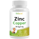 Zinc + Copper Capsules - Support Healthy Skin and Immune System, Increase Vitality, Skin Care
