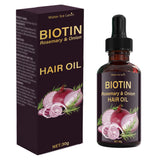 Rosemary & Onion Hair Oil with Biotin Complex - Nourishing Formula for Softer Hair - Heat Styling Support