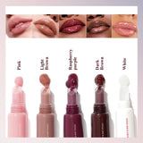Water Glow Plump Lip Color Liquid Lip Gloss - Cream Moisturizing Non-greasy Lip Oil Gel Lip Care Balm Hydrating Shine